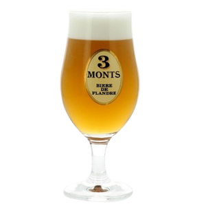 3 Monts (Trois Monts) Beer Glass