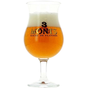 3 Monts (Trois Monts) Tulip Beer Glass
