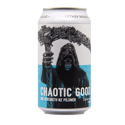 Aether Chaotic Good NZ Mid Strength Pilsner