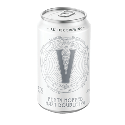 Aether V Penta Hopped Hazy Double IPA 375ml Can