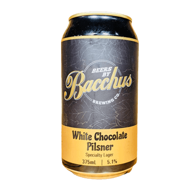 Bacchus Brewing White Chocolate Pilsner 375ml Can