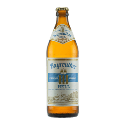 Bayreuther Hell Bavarian Helles Lager 500ml Bottle