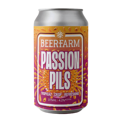 Beerfarm Passion Pils Passionfruit Pilsner 375ml Can