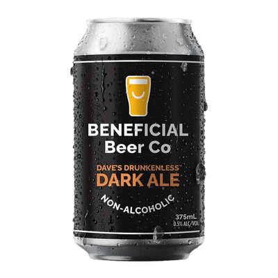 Beneficial Beer Dave's Drunkenless Dark Ale 375ml Can