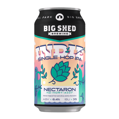 Big Shed Indie Single Hop IPA: Nectaron 375ml Can