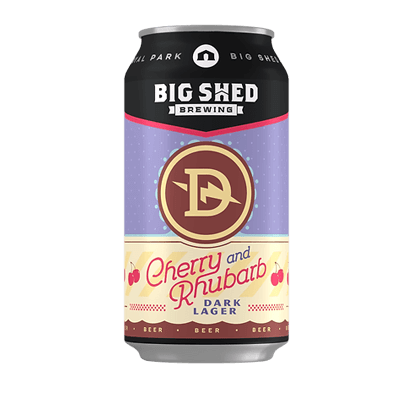 Big Shed x Dainton Cherry and Rhubarb Dark Lager 375ml Can