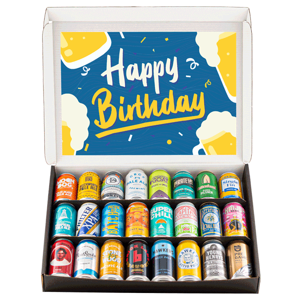 Birthday 24 Can Beer Box