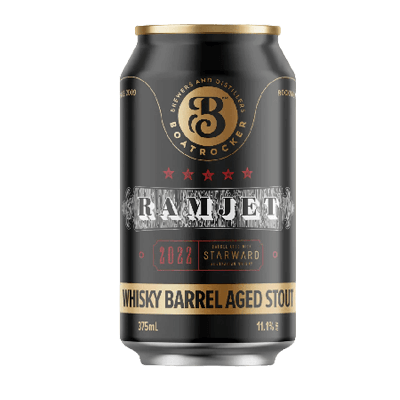 Boatrocker Ramjet 2022 Starward Whisky Barrel Aged Imperial Stout 375ml Can
