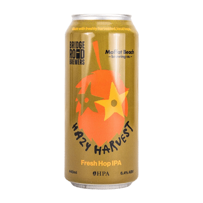 Bridge Road x Moffat Beach Hazy Harvest Fresh Hop IPA 440ml Can