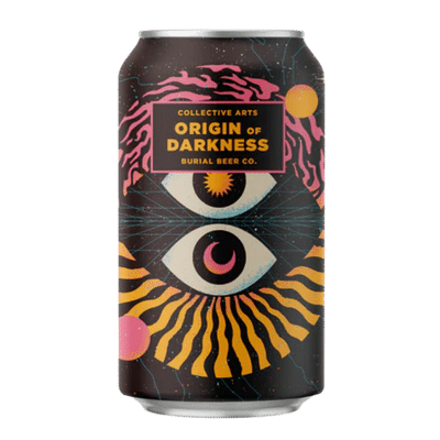 Collective Arts/Burial Origin of Darkness Madeira Whiskey Barrel Aged Imperial Stout with Pecans & Coffee 355ml Can