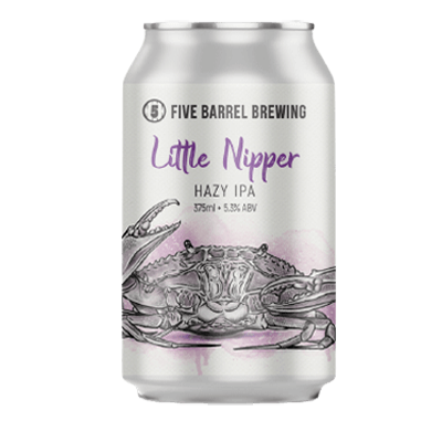 Five Barrel Little Nipper Hazy IPA 375ml Can