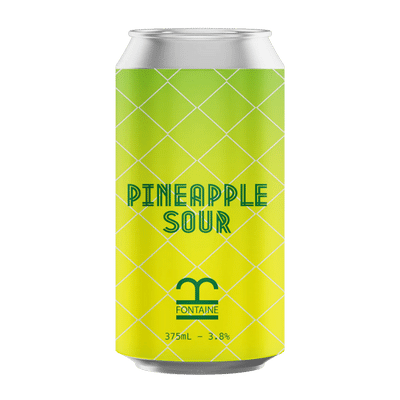 Fontaine Golden Cylinder Pineapple Sour 375ml Can
