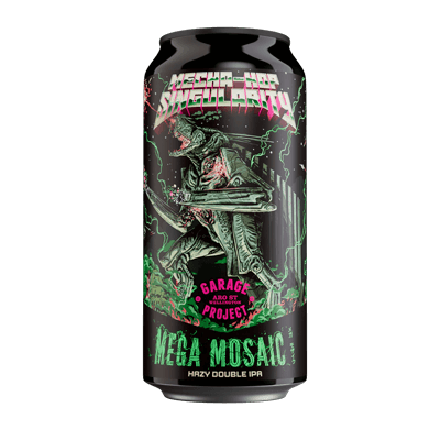 Garage Project Mega Mecha Hop Mosaic Hazy Double IPA 440ml Can