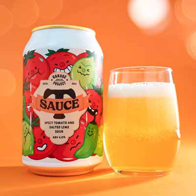 Garage Project T-Sauce Spicy Tomato and Salted Lime Sour 330ml Can