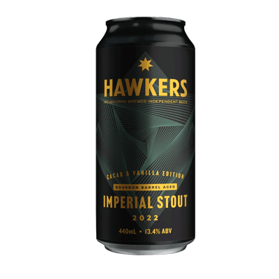 Hawkers Bourbon Barrel Aged Imperial Stout 2022 Cacao & Vanilla Edition 440ml Can