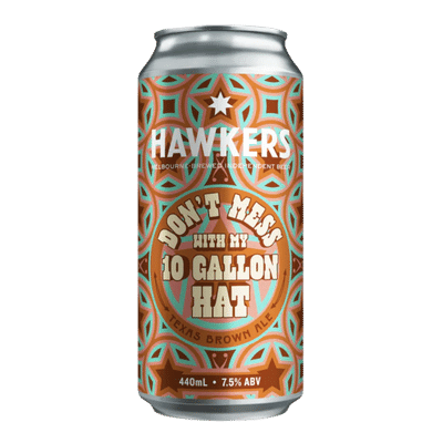 Hawkers Don't Mess With My 10 Gallon Hat Texas Brown Ale 440ml Can