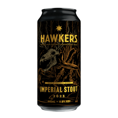 Hawkers Maple Barrel Aged Imperial Stout 2023 440ml Can