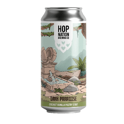 Hop Nation Dark Paradise Coconut Vanilla Pastry Stout 440ml Can