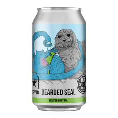 Hop Nation x Lervig Bearded Seal Fruited Hazy IPA 375ml Can