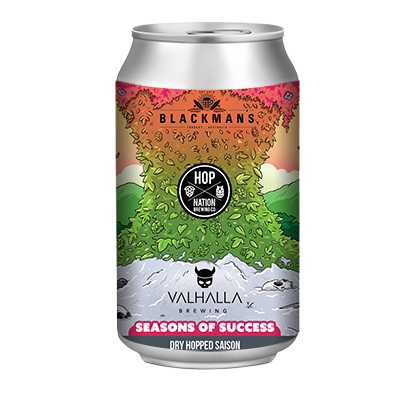 Hop Nation x Valhalla x Blackman's Seasons of Success Saison 375ml Can