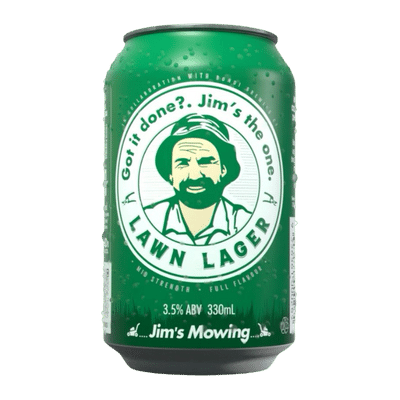 Jim's Lawn Lager 330ml Can