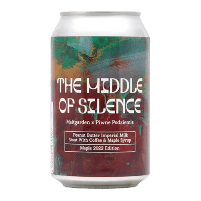 Maltgarden x Piwne Podzieme The Middle of Silence 2022 Peanut Butter Imperial Milk Stout 330ml Can