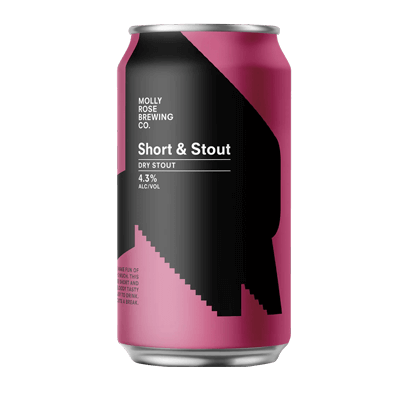 Molly Rose Short and Stout Dry Stout 375ml Can