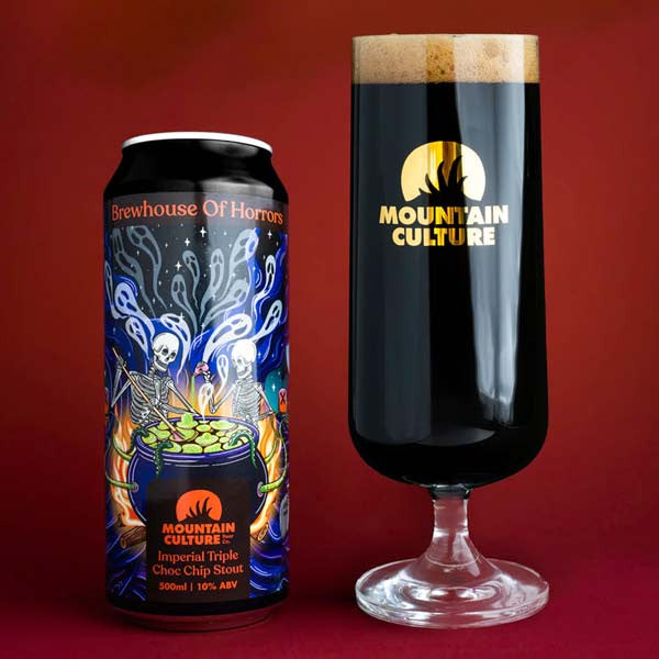 Mountain Culture Brewhouse Of Horror Imperial Triple Choc Chip Stout 500ml Can