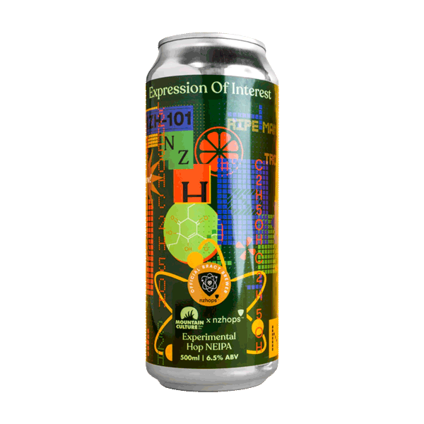 Mountain Culture x NZ Hops Expression of Interest Experimental Hop NEIPA 500ml Can