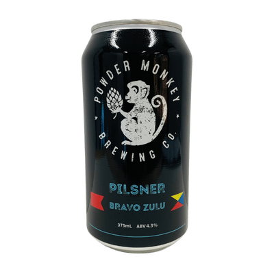 Powder Monkey Bravo Zulu Pilsner 375ml Can