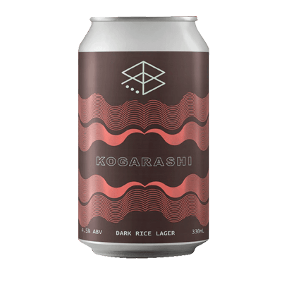 Range Brewing Kogarashi Dark Rice Lager 330ml Can