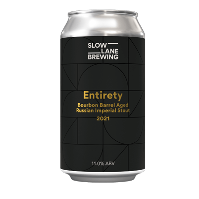 Slow Lane Barrel Aged Entirety Imperial Stout 375ml Can
