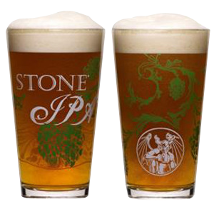 Stone IPA Pint Glass