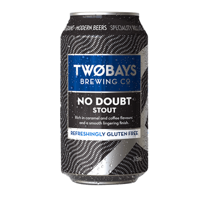 Two Bays Gluten Free No Doubt Stout 375ml Can
