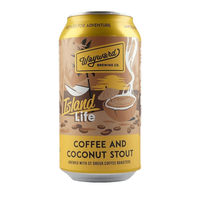 Wayward Island Coffee and Coconut Stout 375ml Can