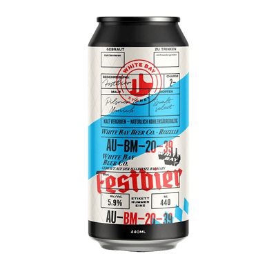 White Bay Festbier Lager 440ml Can