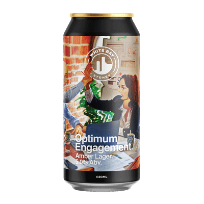 White Bay Optimum Engagement Amber Lager 440ml Can