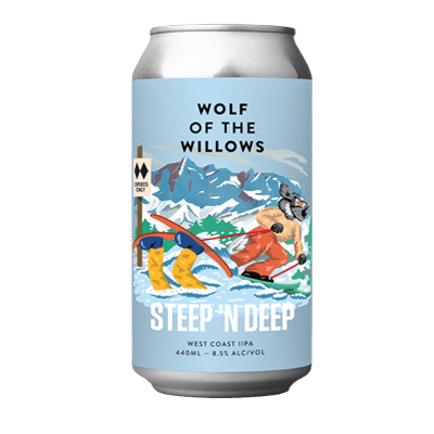 Wolf of the Willows Steep 'n' Deep West Coast IIPA 440ml Can